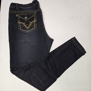 Jeans Colony Size 18 Women's Skinny Jeans Cotton Blend Stretch Dark Wash Denim